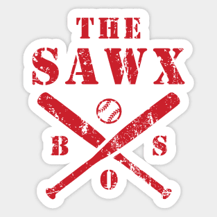 The sawx Boston red Sox baseball team Sticker